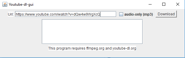 Image of the Youtube-dl program